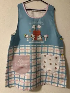 s*a様 SNOOPY エプロン M-Lサイズ チェック柄のサムネイル