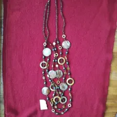 天然パール　石ネックレス