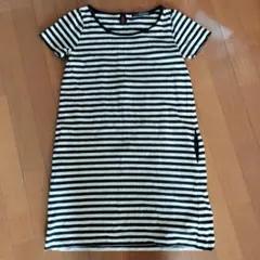 green label relaxing ボーダー ミニワンピース