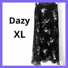 花柄シフォンフレアスカート ウエスト背面ゴムレ ディースのサムネイル