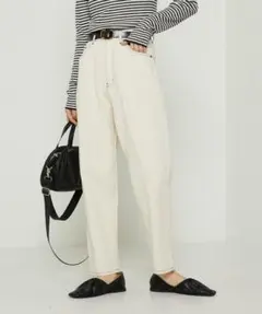 【着画】フリークスストア バルーンデニムパンツ マルチサイズ オフホワイト