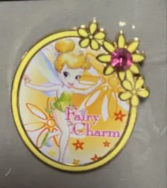 DS 2004年 フェアリーチャーム ティンカーベル 黄色だ円 ストーン ピン