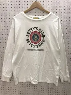 s 原宿ストリートキッズ 古着 BETTY'S BLUE ロゴプリント ロンTのサムネイル