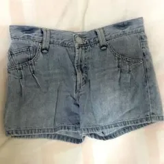 【LOWRYS FARM】 デニムショートパンツ