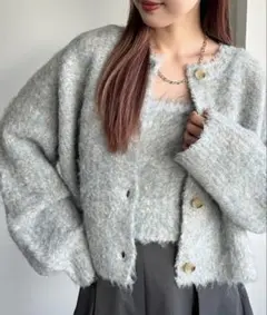 【新品】apresjourmignon ふわふわ起毛カーディガン