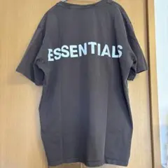ESSENTIALS リフレクターロゴ　Tシャツ 2XL ブラウン