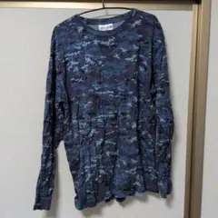 海自迷彩　Military 迷彩柄 長袖Tシャツ M　メンズ