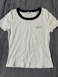 GAP リンガーTシャツ ホワイト×ブラック
