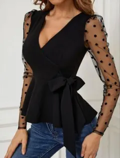 SHEIN ペプラムトップスのサムネイル