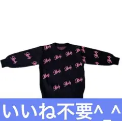 Rady ロゴニット　黒　ピンク　Sサイズ