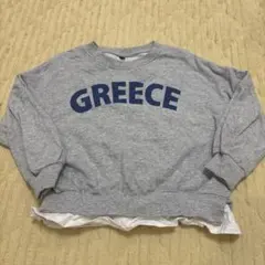coca コカ　GREECE プリント グレー トレーナー　110センチのサムネイル