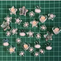 No.135 うさぎ 星 ハート ビーズ　セット