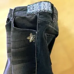 ブラック‼️【デシグアル❤️Desigual 】ExoticJeans★デニムパンツのサムネイル