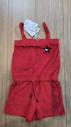 TOMMY HILFIGER 新品未使用 キャミソールオールインワン 赤