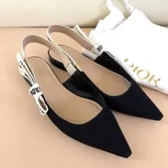 【美品】DIOR ディオール　スリングバック　バレエフラットシューズ Christian Dior（バレエシューズ）のフリマアイテム一覧
