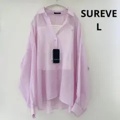 アベイル Avail SUREVE シアーシャツ ストライプ ピンク インナー
