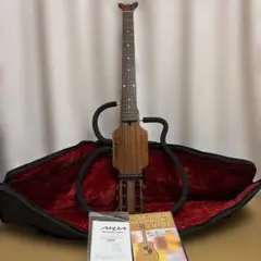 ARIA シンソニード サイレントギター 夜間練習に 純正ケース付