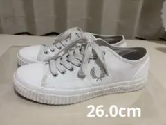 フレッドペリー　ヒューズローキャンパススニーカー　　26cm オフホワイトのサムネイル