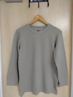UNIQLO HEATTECH COTTON ワッフル 長袖カットソー