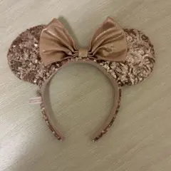 【本日発送可】ミニーマウス耳カチューシャ ローズゴールド