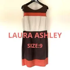 【美品】 ローラアシュレイ Laura Ashley ワンピース 9=Mサイズのサムネイル