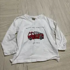 petit main 100 長袖Tシャツ 消防車