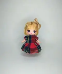 2047☆　ハンドメイド　ぷちリカちゃん　ワンピース　服