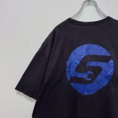 Snap-on スナップオン Tシャツ バックプリント ロゴ ブラック 古着