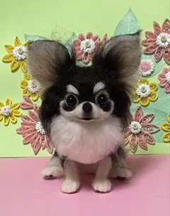 だらしないチワワ 羊毛フェルト ハンドメイド へそ天 3点セット
