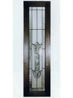 フランク・ロイド・ライト ヴィンテージ ステンドグラス 睡蓮 華 縦型