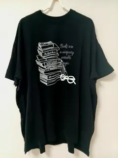 (美品) LUPILIEN 本とメガネのグラフィックTシャツ オーバーサイズのサムネイル