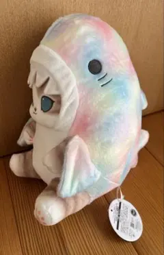 モフサンド mofusand パステルサメにゃん BIGぬいぐるみ 虹色