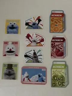 SUNSUN ダイカットステッカーセット　10枚