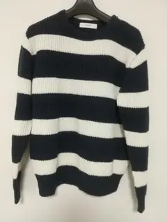 INHERIT ボーダー ニット Ｌサイズ セーター インヘリット セレクト 服