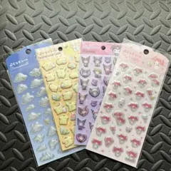 ダイソー サンリオ キャラクターシール 4シートセット
