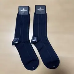 Aquascutum ネイビー ストライプ ソックスのサムネイル
