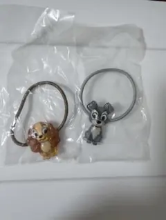 Twinkleゴム　ディズニー わんわん物語 ヘアゴム 2個セット　ガチャガチャ