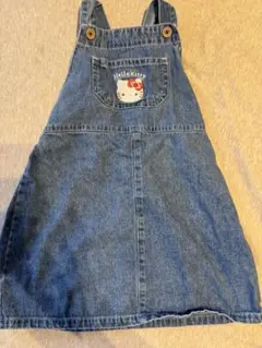 Hello Kitty ジャンバースカート デニム