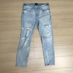 H&M スキニーデニム ライトブルー 31/30