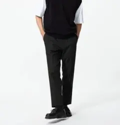 UNIQLO　メンズ　スマートアンクルパンツ2WAYストレッチ　ブラック