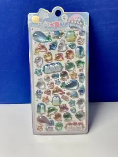 Ocean Series ぷっくりシール　あざらし　ペンギン　クジラ　おまけ付き
