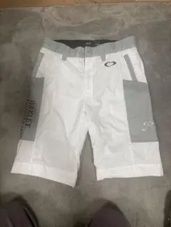 Oakley メンズショートパンツ L ホワイト/グレー