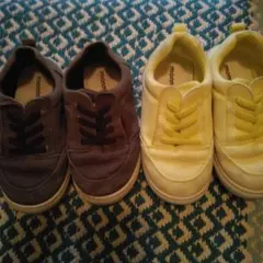 モンミミイエロー・グレー スニーカーセット