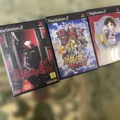 PS2ソフト　デビルメイクライ、スーパーロボット大戦、リリーのアトリエ3枚セット