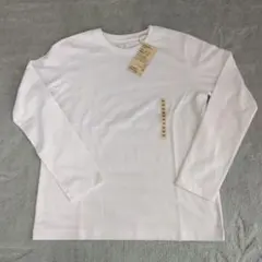新品未使用　無印良品レディースクルーネック長袖Tシャツ M ホワイト