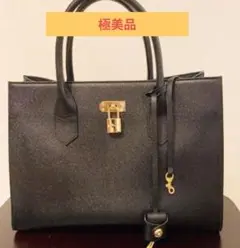 【美品】サマンサタバサ　ハンドバッグ　黒