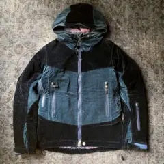 Y2K 希少 ベロア ジャケット 玉虫色 バイカラー レトロ 一点物 古着 珍品