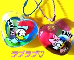 ✫レトロポップ✫♡ディズニー♡ドナルド＆デイジー♡プカプカチャーム♡非売品レア