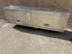 厨房機器 店舗用品 キャビネット扉 スライド扉付作業台 2045×400×770 厨房機器 店舗用品 キャビネット扉 スライド扉付作業台 2045×400×770
