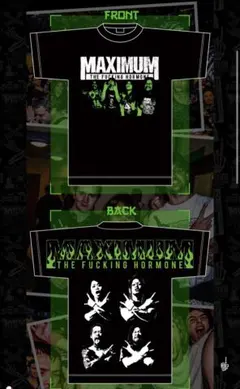 【マキシマム ザ ホルモン】海外の腹ペコ 公式再現Tシャツ XXL【新品未開封】 新GOODS／ 『海外の腹ペコが勝手に作ってたブートTを公式が本気